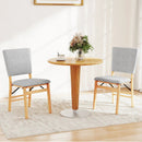 Foldable Dining Chair Set of 2 Armless Kitchen Chair with Padded Seat and Tilt Backrest by LJGDeals