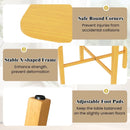 Foldable Dining Table for 2-4 People with Rubber Wood Legs for Small Space by LJGDeals