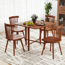 Foldable Dining Table for 2-4 People with Rubber Wood Legs for Small Space by LJGDeals