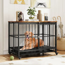 Foldable Dog Crate Furniture with Removable Tray and Lockable Door by LJGDeals