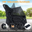 Foldable Double Pet Stroller with Adjustable Sunshade and Storage Basket by LJGDeals