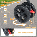 Foldable Double Pet Stroller with Adjustable Sunshade and Storage Basket by LJGDeals