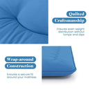 Foldable Futon Mattress with Washable Cover and Carry Bag for Camping Blue by LJGDeals