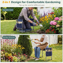 Foldable Garden Kneeler and Seat for Seniors Gardeners by DirectDeals