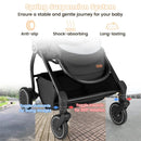 Foldable Infant Pram Stroller with Reversible Seat Reclining Backrest by LJGDeals