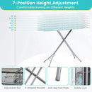 Foldable Ironing Board with Iron Rest and Adjustable Height by LJGDeals