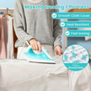 Foldable Ironing Board with Iron Rest and Adjustable Height by LJGDeals