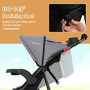 Foldable Jogging Stroller with Detachable Tray and Air-Filled Rubber Tires by LJGDeals