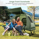 5-in-1 2-Person Foldable Outdoor Camping Tent Cot with Air Mattress and Sleeping Bag by LJGDeals