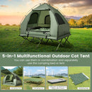 5-in-1 2-Person Foldable Outdoor Camping Tent Cot with Air Mattress and Sleeping Bag by LJGDeals