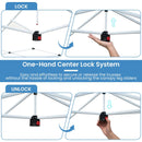 10 X 10 FT Foldable Outdoor Patio Shelter Canopy Tent with 1-Push Center Lock by DirectDeals