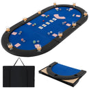 Portable 84 x 42 Inch 10-Player Foldable Padded Poker Table Top by LJGDeals