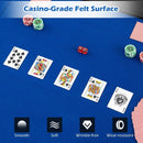 Portable 84 x 42 Inch 10-Player Foldable Padded Poker Table Top by LJGDeals