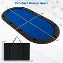 Portable 84 x 42 Inch 10-Player Foldable Padded Poker Table Top by LJGDeals