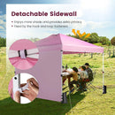 10 x 10 Feet Foldable Commercial Pop-up Canopy with Roller Bag and Banner Strip by LJGDeals