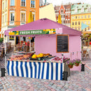 10 x 10 Feet Foldable Commercial Pop-up Canopy with Roller Bag and Banner Strip by LJGDeals