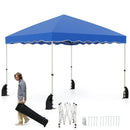 Foldable 10 X 10 Feet Pop up Canopy Tent with Wheeled Bag by LJGDeals
