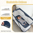 Baby Foldable Playpen with Removable Mattress and Washable Cover by LJGDeals