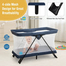 Baby Foldable Playpen with Removable Mattress and Washable Cover by LJGDeals