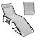 Foldable Recline Lounge Chair with Adjustable Backrest and Footrest by LJGDeals