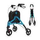 Foldable Rollator Walker with Lightweight Aluminum Frame by LJGDeals