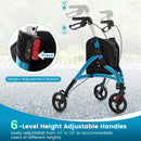 Foldable Rollator Walker with Lightweight Aluminum Frame by LJGDeals