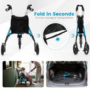 Foldable Rollator Walker with Lightweight Aluminum Frame by LJGDeals