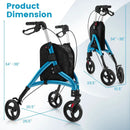 Foldable Rollator Walker with Lightweight Aluminum Frame by LJGDeals