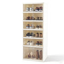 Foldable Shoe Rack Organizer 12-Pair 6-Tier Collapsible Shoe Cabinet by LJGDeals