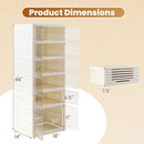 Foldable Shoe Rack Organizer 12-Pair 6-Tier Collapsible Shoe Cabinet by LJGDeals