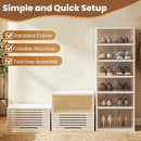 Foldable Shoe Rack Organizer 12-Pair 6-Tier Collapsible Shoe Cabinet by LJGDeals