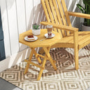 Teak Wood Octagon Coffee Table with X-shaped Legs and Slatted Tabletop by LJGDeals