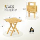 Teak Wood Square Coffee Table with X-shaped Legs and Slatted Tabletop by LJGDeals