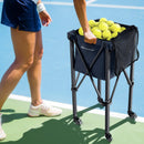 Lightweight Foldable Tennis Ball Teaching Cart with Wheels and Removable Bag by LJGDeals