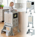 Foldable Toddler Step Stool with Chalkboards 2-Step Stool by LJGDeals