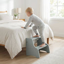 Foldable Toddler Step Stool with Chalkboards 2-Step Stool
