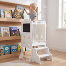 Foldable Toddler Step Stool with Chalkboards 2-Step Stool