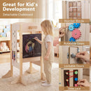 Foldable Toddler Step Stool Wooden Kitchen Standing Tower with 2 by DirectDeals