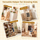 Foldable Toddler Tower with 2-Step Stool and Safety Net for 3+ Years Old by LJGDeals