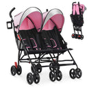 Foldable Twin Baby Double Stroller Ultralight Umbrella Kids Stroller by LJGDeals