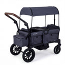 Foldable Wagon Stroller for 2 Kids Double Seater Toddler Stroller with Removable Canopy