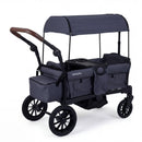 Foldable Wagon Stroller for 2 Kids Double Seater Toddler Stroller with Removable Canopy by LJGDeals