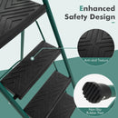 Folding 4-Step Ladder with Tool Tray Non-Slip Footpads and Pedals by LJGDeals