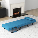 Folding 6 Position Convertible Sleeper Bed Armchair Lounge Couch with Pillow by LJGDeals