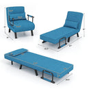 Folding 6 Position Convertible Sleeper Bed Armchair Lounge Couch with Pillow by LJGDeals