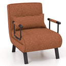 Folding 6 Position Convertible Sleeper Bed Armchair Lounge Couch with Pillow by DirectDeals
