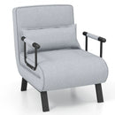 Folding 6 Position Convertible Sleeper Bed Armchair Lounge Couch with Pillow by DirectDeals