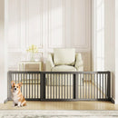 Adjustable 3-Panel Wood Pet Gate - Foldable Dog Fence by DirectDeals