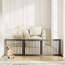 Adjustable 3-Panel Wood Pet Gate - Foldable Dog Fence by LJGDeals