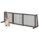 Adjustable 3-Panel Wood Pet Gate - Foldable Dog Fence by LJGDeals